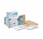 Enveloppe gpv dl 110x220mm 90g adhésive fermeture rapide sécurisée définitive blanche boîte 500 unités