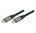 MCL MC1C99A03C1052Z câble USB USB 3.2 Gen 2 (3.1 Gen 2) 2 m USB C 10 Gbit/s 100 W Gris
