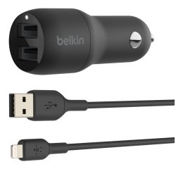 Belkin Boost Charge Universal Negro Encendedor de cigarrillos Auto