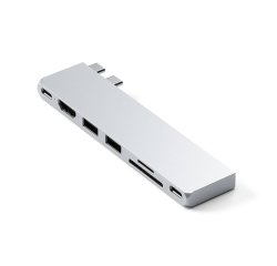 Satechi ST-HUCPHSS station d'accueil USB 3.2 Gen 2 (3.1 Gen 2) Type-C Argent