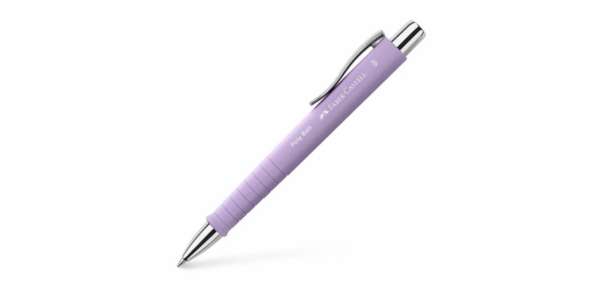 FABER-CASTELL Stylo-bille rétractable POLY BALL XB, lilas