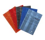 Bloc Pupitre agrafé en-tête A4+ 80 feuilles perforé 4 trous détachables petits carreaux Couleur aléatoire - Assortis