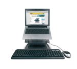 Hamlet XTMS100KM Tiramisù Notebook stand with keyboard and mouse Black