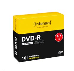 Intenso DVD-R 4.7GB, Printable, 16x 4,7 GB 10 pz