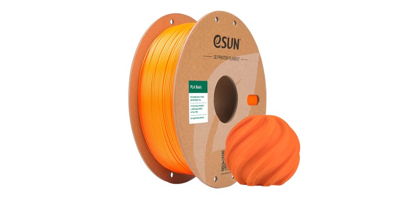 eSUN PLA BASIC 1.75mm ORANGE 1kg Polylactic Acid (PLA)