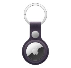 Apple AirTag FineWoven Key Ring – Midnight Purple