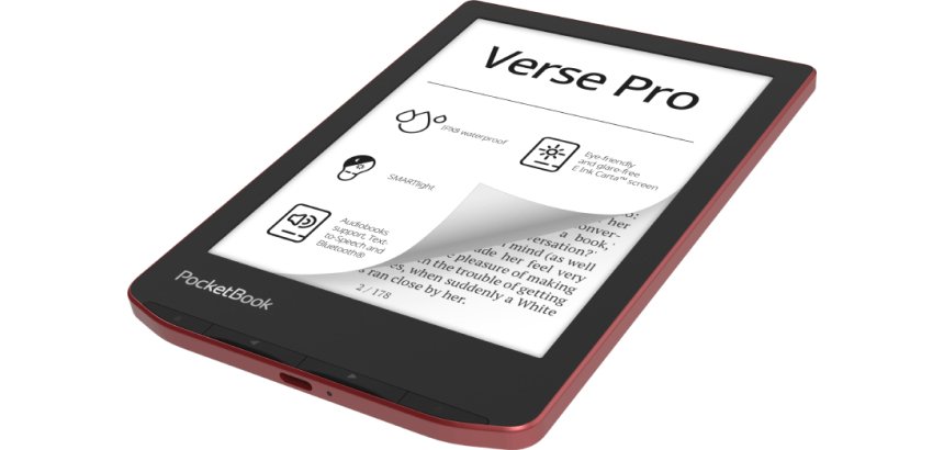 PocketBook Verse Pro lettore e-book Touch screen 16 GB Wi-Fi Nero, Rosso