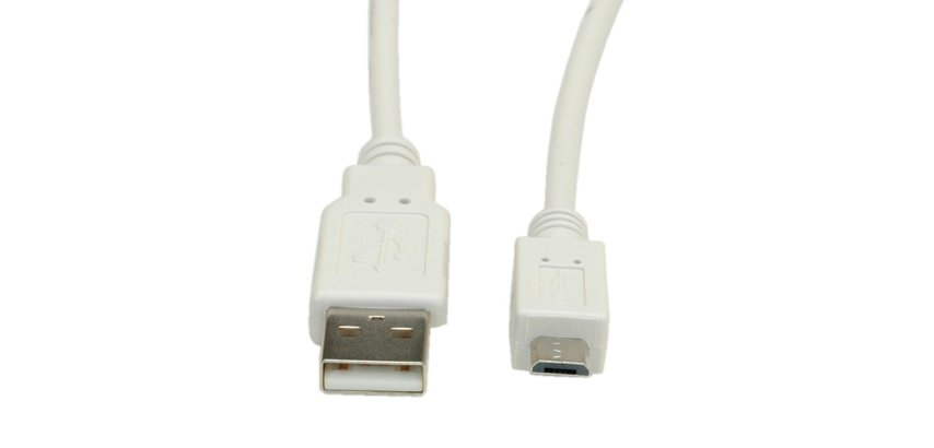 VALUE 11.99.8754 cavo USB USB 2.0 0,8 m USB A Micro-USB B 0,48 Gbit/s Bianco