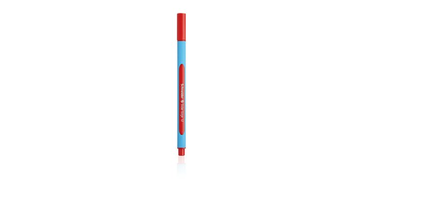 Stylo-bille schneider slider edge pointe moyenne coloris   rouge