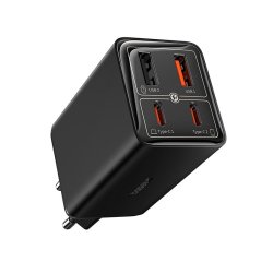 Baseus GAN6 65W SARJ+100W C TO C KBL-SYH cargador de dispositivo móvil Ordenador portátil, PDA, Tableta Negro USB Auto