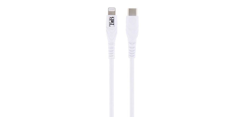 T'nB CBLTC01WH câble Lightning 1 m Blanc