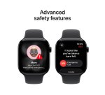 Apple Watch Series 11 GPS 46mm Jet Black Aluminium Case with Black Sport Band - S/M