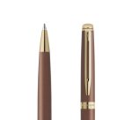 Stylo-bille waterman hemisphere metallic           retractable clip pointe       moyenne encre bleue coloris