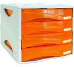 ARDA TR15P4PAR desk tray/organizer Grey, Orange