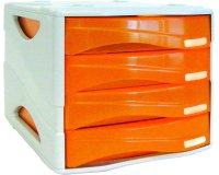 ARDA TR15P4PAR vassoio da scrivania Grigio, Arancione