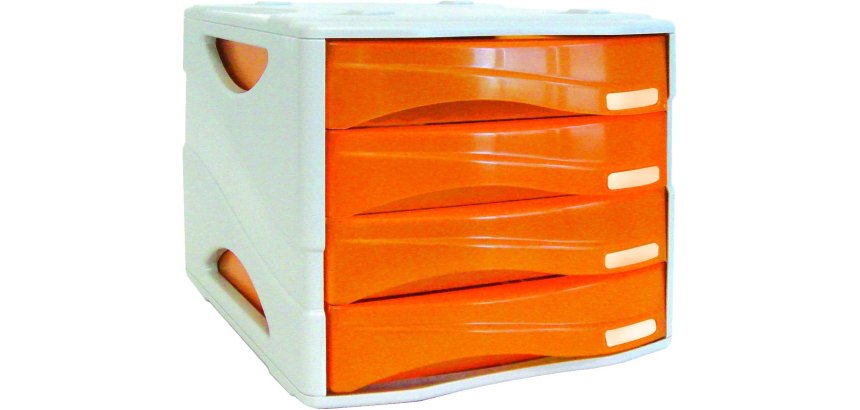 ARDA TR15P4PAR desk tray/organizer Grey, Orange