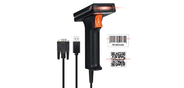 Hamlet HBCS2D120US lettore di codici a barre Lettore di codici a barre portatile 2D CMOS Nero