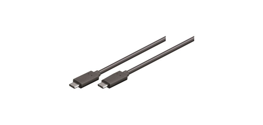 Uniformatic 10601 câble USB USB 3.2 Gen 1 (3.1 Gen 1) 1 m USB C 10 Gbit/s 60 W Noir