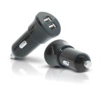Mobilis Car Charger 2 USB Universal Negro Encendedor de cigarrillos Auto