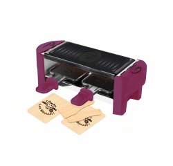 LITTLE BALANCE Raclette Multifonction Raclette 2 personnes prune