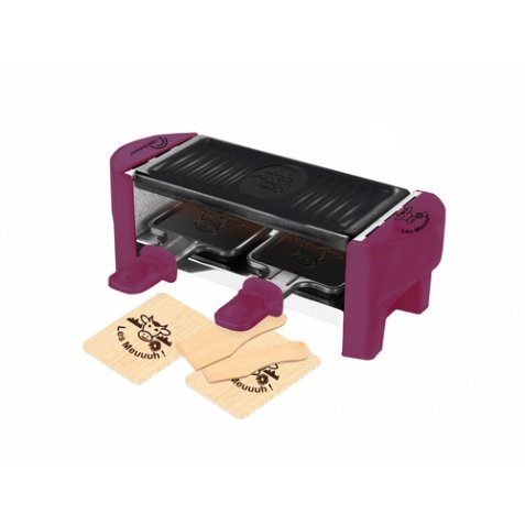 LITTLE BALANCE Raclette Multifonction Raclette 2 personnes prune