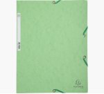 Chemise 3 rabats à élastiques carte lustrée 400g/m2 - A4