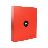 Classeur antartik 4 anneaux end 40mm a4+ carton rembordé    coloris rouge