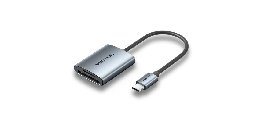 Vention CLOHB lector de tarjeta Gris