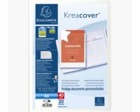 Protège-documents en polypropylène rigide Kreacover® 40 vues - A4 - Blanc