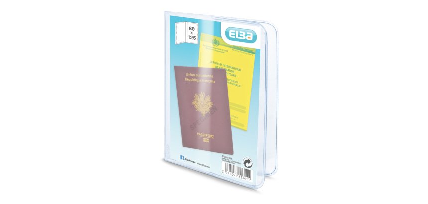 Etui passeport 8,8x12,5 PVC 20/100ème incolore