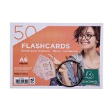 Sachet de 50 fiches BRISTOL FLASH OXFORD 2.0 perforé A6 lignées assortis