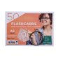 Sachet de 50 fiches BRISTOL FLASH OXFORD 2.0 perforé A6 lignées assortis