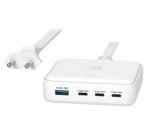 Tucano MA-DEGAN100-EU-W cargador de dispositivo móvil Portátil, Smartphone, Tableta Blanco Corriente alterna Carga rápida Interior