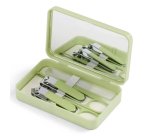 Muitomas MANICURESETGN manicure/pedicure implement Set Green, Silver