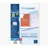 Protège-documents en polypropylène rigide Kreacover® 20 vues - A4 - Blanc