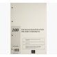 Recharge de 100 feuillets A4 80g pour reliure juridique 4 anneaux - Ivoire