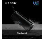 Sony ULT FIELD 1 - Wireless Bluetooth Portable Speaker with ULT POWER SOUND, Powerful Bass, IP67, Waterproof, Dustproof, Shockproof, 12hr Battery, Clear Call Quality, Outdoor, Travel