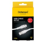 Intenso CABLE USB-A TO USB-C 1.5M/7901102 cavo USB 1,5 m USB A USB C 0,48 Gbit/s 60 W Bianco