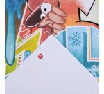 Feuillet mobile dessin canson a4 210x297mm papier blanc grain léger 100 pages perforées 90g coloris blanc