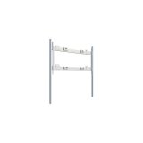 Steelcase STPM2FLRMT85 montage des affichages de messages Blanc