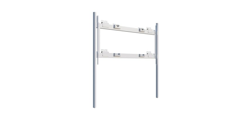 Steelcase STPM2FLRMT85 montage des affichages de messages Blanc