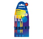 Pinceau pelikan griffix 12b 6b 6h coloris assortis        blister 3 unites