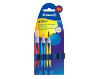 griffix Set de pinceaux scolaires, 3 pièces