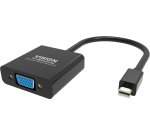 Vision TC-MDPVGA/BL câble vidéo et adaptateur Mini DisplayPort VGA (D-Sub) Noir