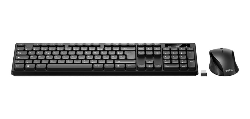 Belkin BBZ010FR clavier Souris incluse Universel RF sans fil AZERTY Français Noir