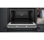 SIEMENS Four encastrable pyrolyse CM776G1B1, IQ700, Combiné compact