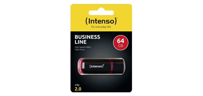 Intenso 64GB USB2.0 USB-Stick 64 GB USB Typ-A 2.0 Schwarz, Rot