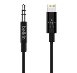 Cable de audio Belkin AV10172BT03-BLK, Macho, 3,5mm, Macho, 0,9 m, Negro