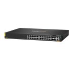 HPE Aruba Networking CX 6200F 24G Class-4 PoE 4SFP+ 370W Géré L3 Gigabit Ethernet (10/100/1000) Connexion Ethernet, supportant l'alimentation via ce port (PoE) 1U