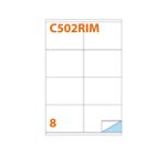 Markin 210C502RIM self-adhesive label Rectangle Removable White 800 pc(s)